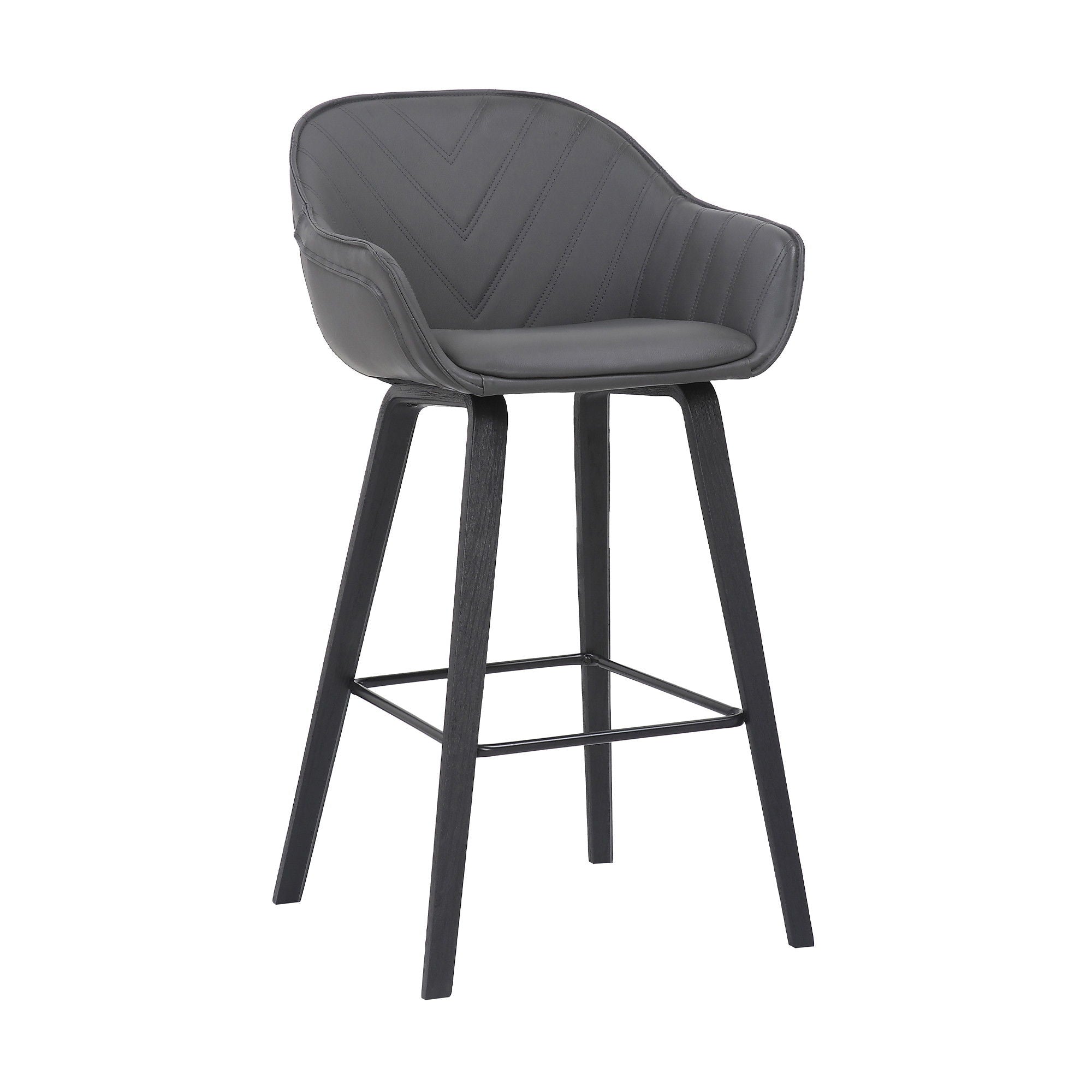 Iron Bar Height Bar Chair - Gray / Black