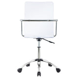 Amaturo - Acrylic Adjustable Home Office Desk Chair - Clear by CoasterEssence | Bel Furniture