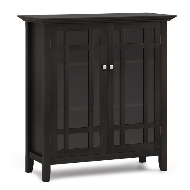 Bedford - Medium Storage Cabinet - Hickory Brown by Simpli-Home | Bel Furniture