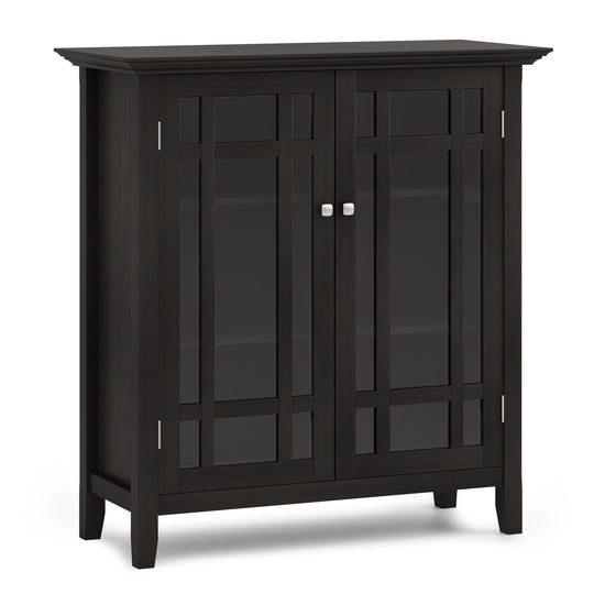 Bedford - Medium Storage Cabinet - Hickory Brown by Simpli-Home | Bel Furniture