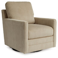 Icaman - Swivel Chair Beige by Signature Design by Ashley® | Bel Furniture