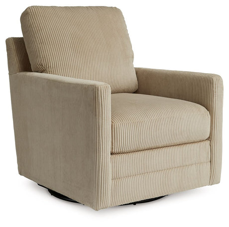 Icaman - Swivel Chair Beige by Signature Design by Ashley® | Bel Furniture
