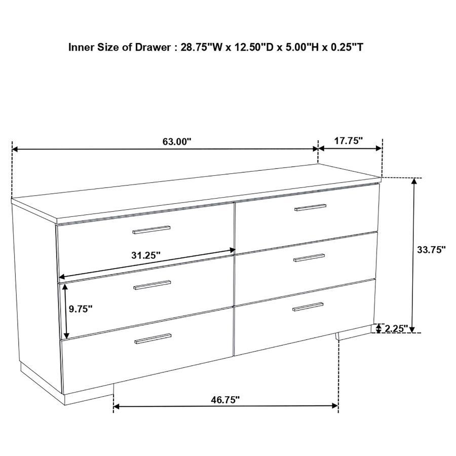 Felicity - Bedroom Set With LED Mirror