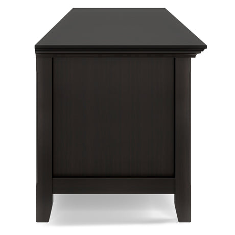 Amherst - Low TV Media Stand - Hickory Brown by Simpli-Home | Bel Furniture