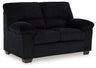 Simplejoy - Loveseat Black by Signature Design by Ashley® | Bel Furniture