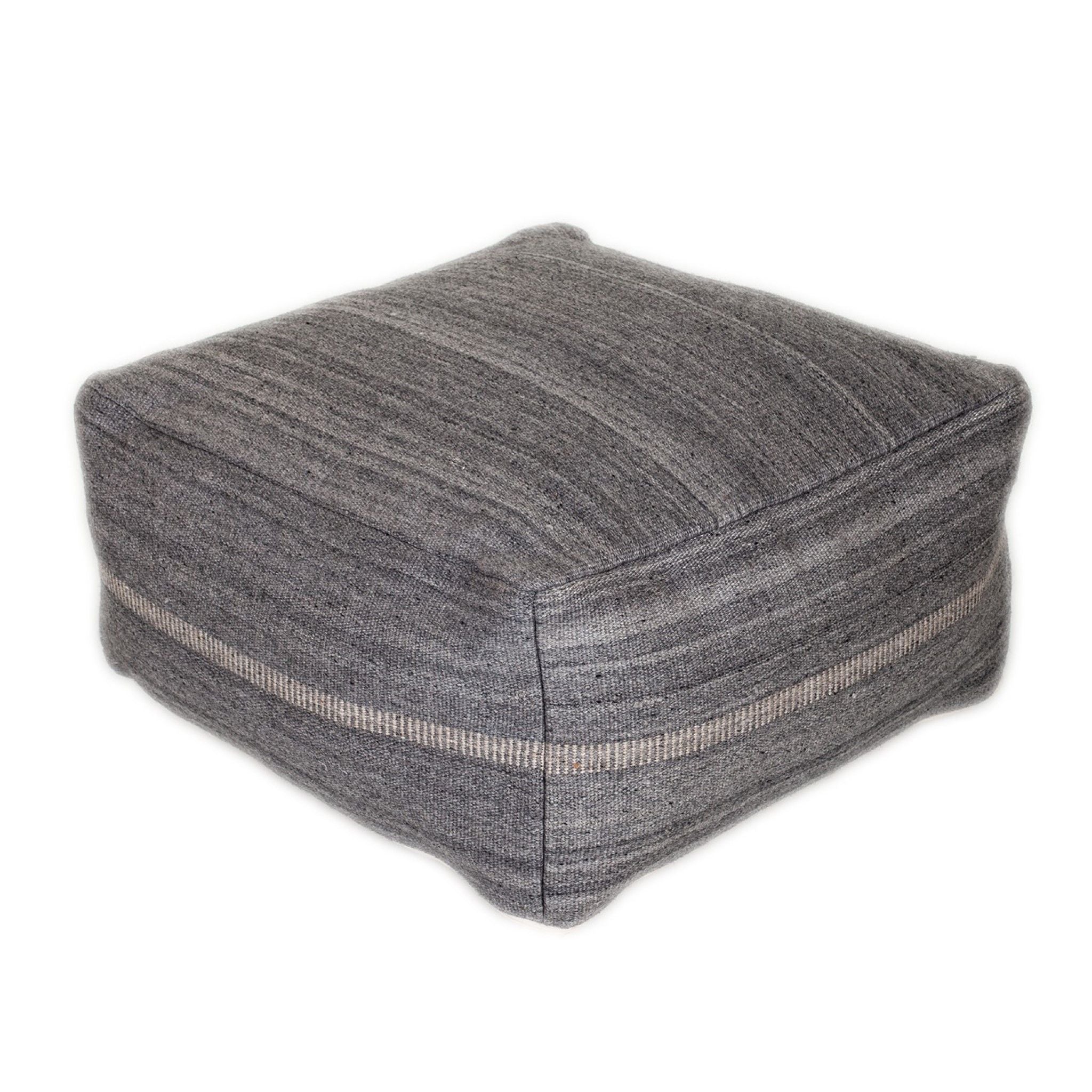 Stylish Pouf - Steel Gray