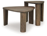 Reidport - Grayish Brown - Accent Cocktail Table Set (Set of 2) by Signature Design by Ashley® | Bel Furniture