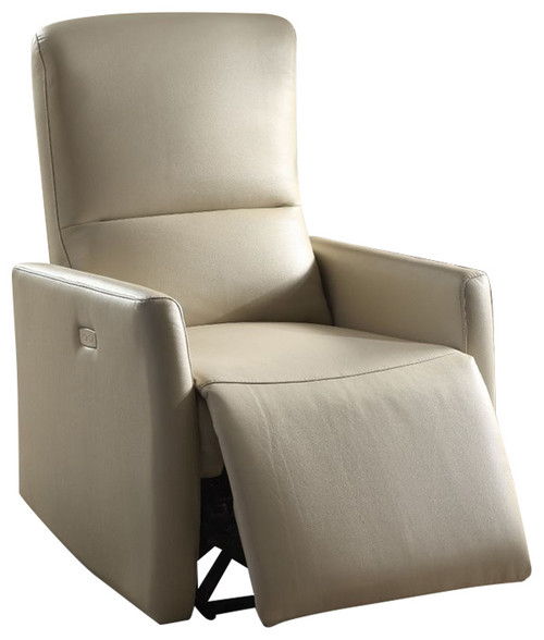 Leather-Aire Power Motion Recliner - Beige