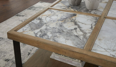 Montia - Multi - Square Cocktail Table by Signature Design by Ashley® | Bel Furniture