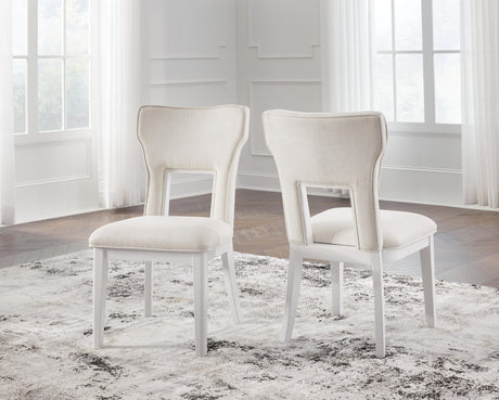 Chalanna - Dining Upholstered Side Chair (Set of 2) - White - view 6
