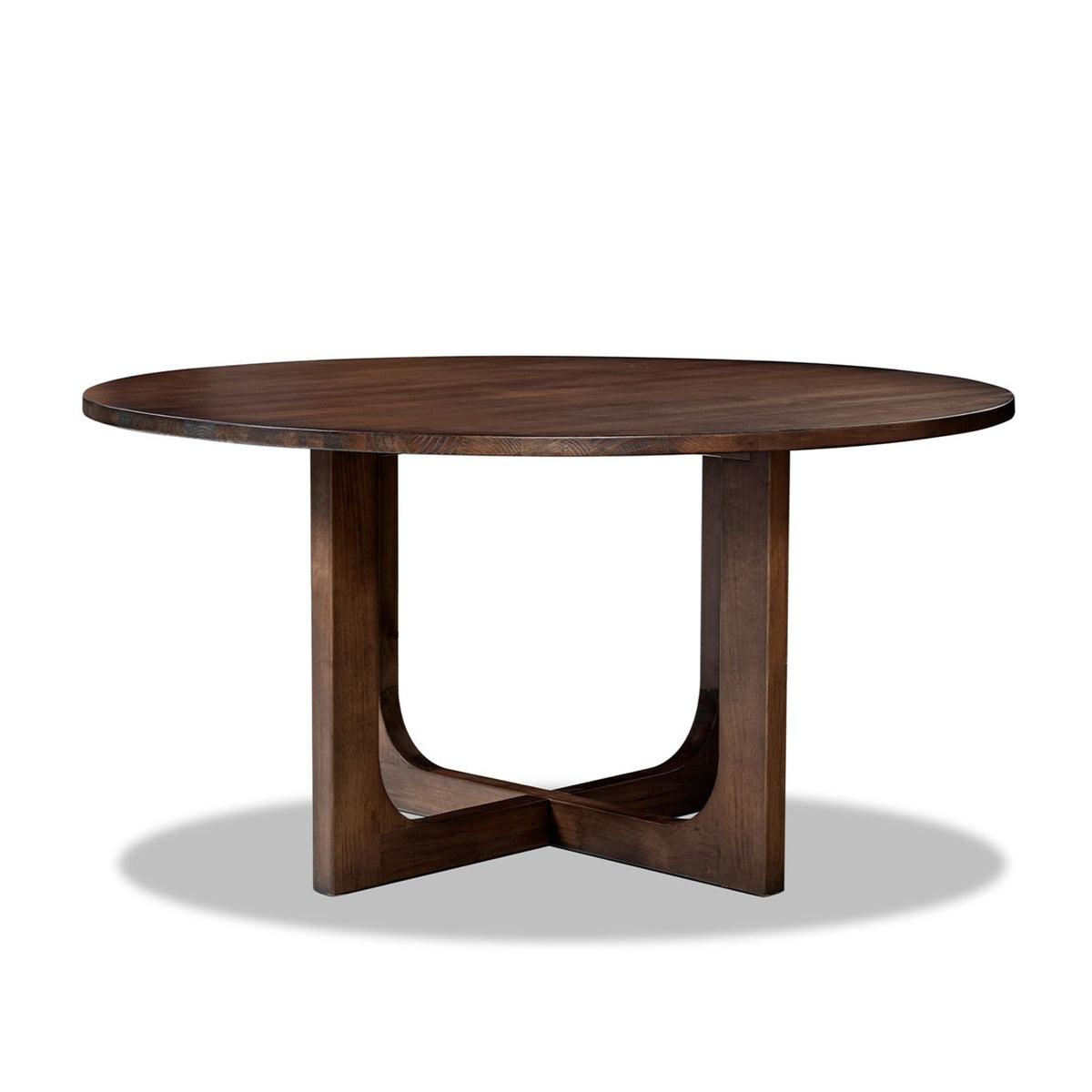 Pino - Round Dining Table - Dark Brown
