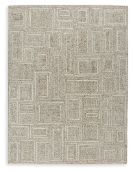 Brickburgh - Area Rug Gray 8' x 10' by Signature Design by Ashley® | Bel Furniture