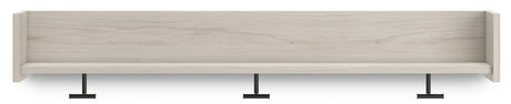 Socalle - Light Natural - Wall Mounted Coat Rack w/Shelf by Signature Design by Ashley® | Bel Furniture