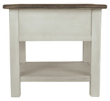 Bolanburg - White / Brown / Beige - Rectangular End Table by Signature Design by Ashley® | Bel Furniture