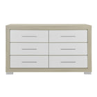 Elsa - 2 Toned And Dresser With Bar Handle And Construction