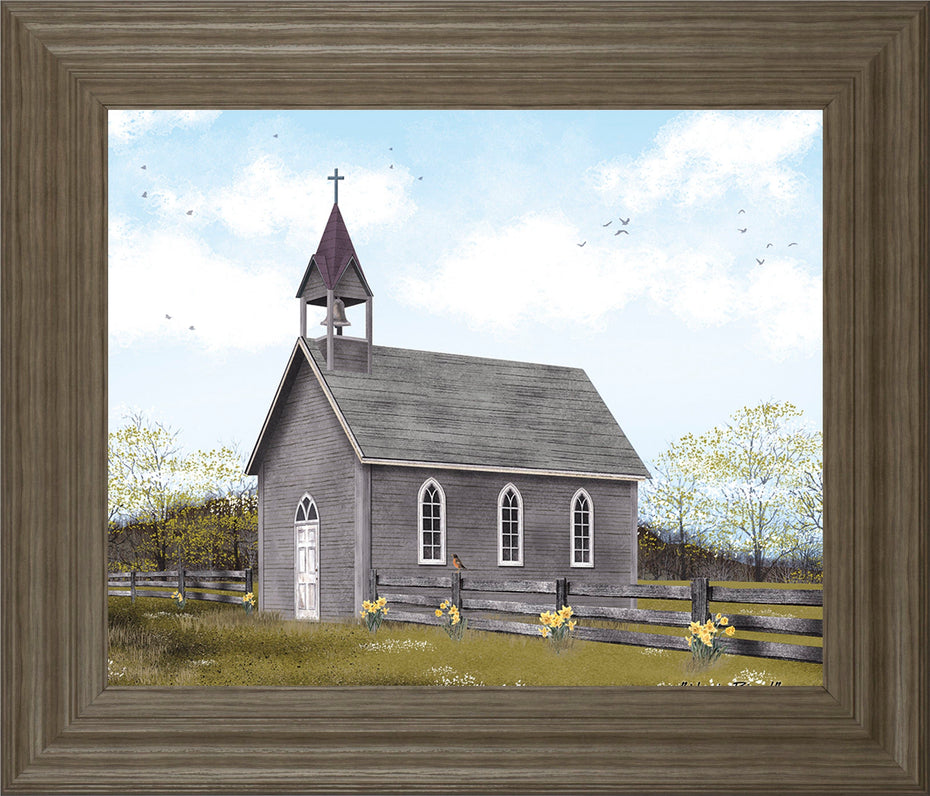 He Is Risen By Billy Jacobs - Framed Print Wall Art - Dark Gray