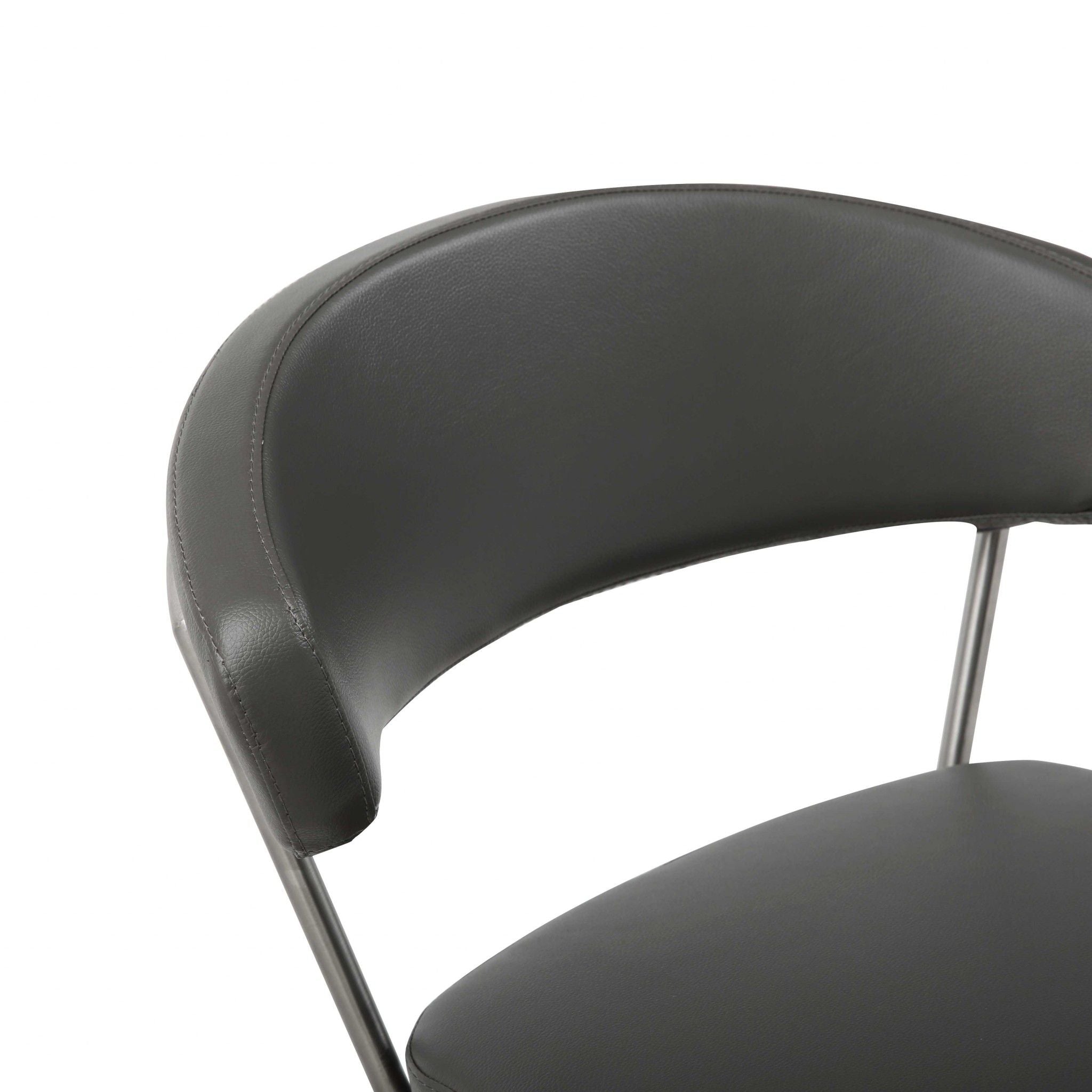 Stainless Steel Bar Chair - Black / Silver