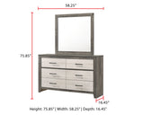 Rhett - Dresser, Mirror by Crown Mark | Bel Furniture
