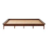 King Platform Bed Frame - Walnut