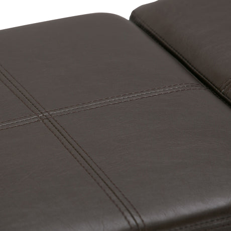 Avalon - Upholstered Storage Ottoman by Simpli-Home | Bel Furniture