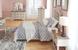 Realyn - Twin UPH Panel Headboard - Chipped White
