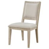 Trofello - Cushioned Dining Side Chair (Set of 2) - White Washed by Coaster Fine Furniture | Bel Furniture