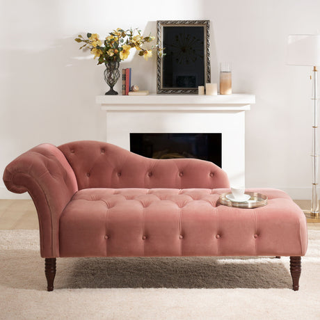 Samuel - Tufted Roll Arm Chaise Lounge - view 4