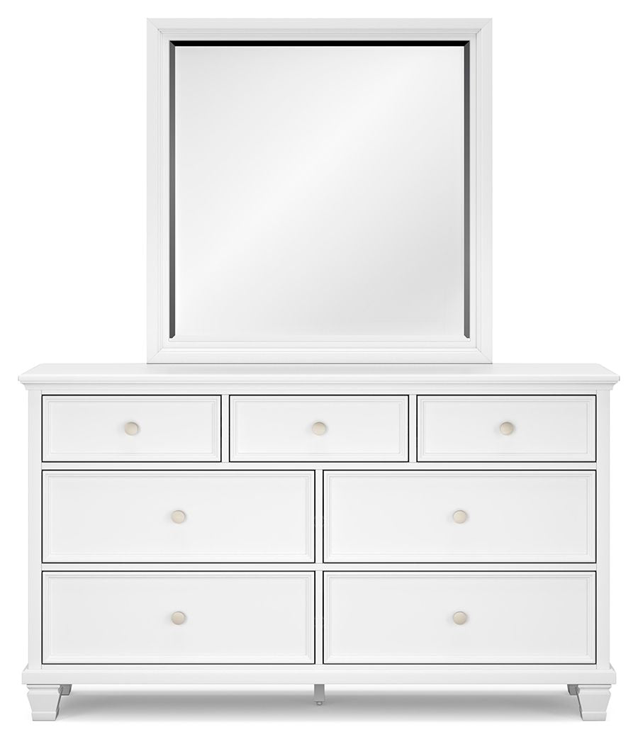Fortman - White - Dresser And Mirror by Signature Design by Ashley® | Bel Furniture