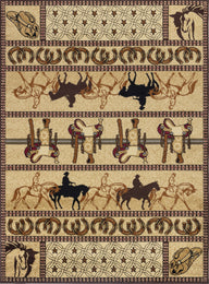 Tribes - GC_YLS4009 Southwest Area Rug Beige by Icona Home Decor | Bel Furniture