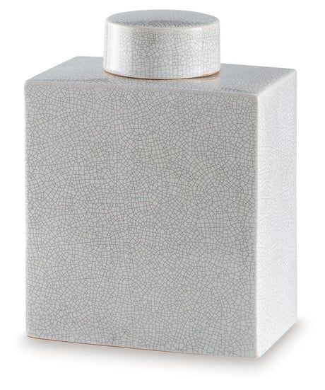 Haddworth - Jar White 8"W x 5"D x 11"H by Signature Design by Ashley® | Bel Furniture