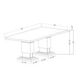 Stacey - Dining Table & Pedestal Base