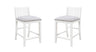 Graham - 20" Upholstered Seat Counter Height Chair (Set of 2) White by Lilola Home | Bel Furniture