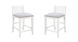 Graham - 3 Piece Small Space Counter Height Dining Table With Shelves And 2 Chairs (Set of 3)