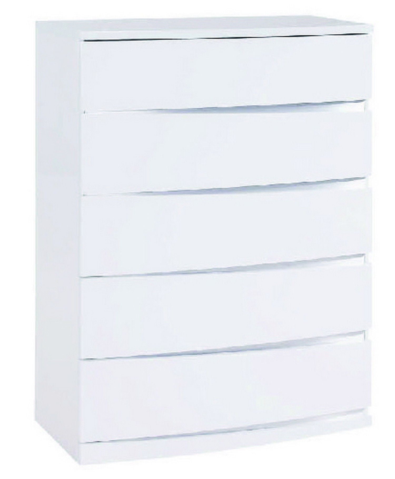 Exquisite High Gloss Chest - White