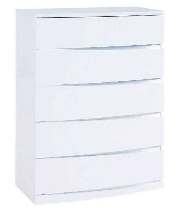 Exquisite High Gloss Chest - White