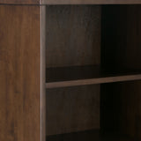 Harper - Bookcase With Storage - Walnut Brown by Simpli-Home | Bel Furniture