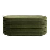 Fuji - Upholstered Oval Storage Bench by Jennifer Taylor Home | Bel Furniture