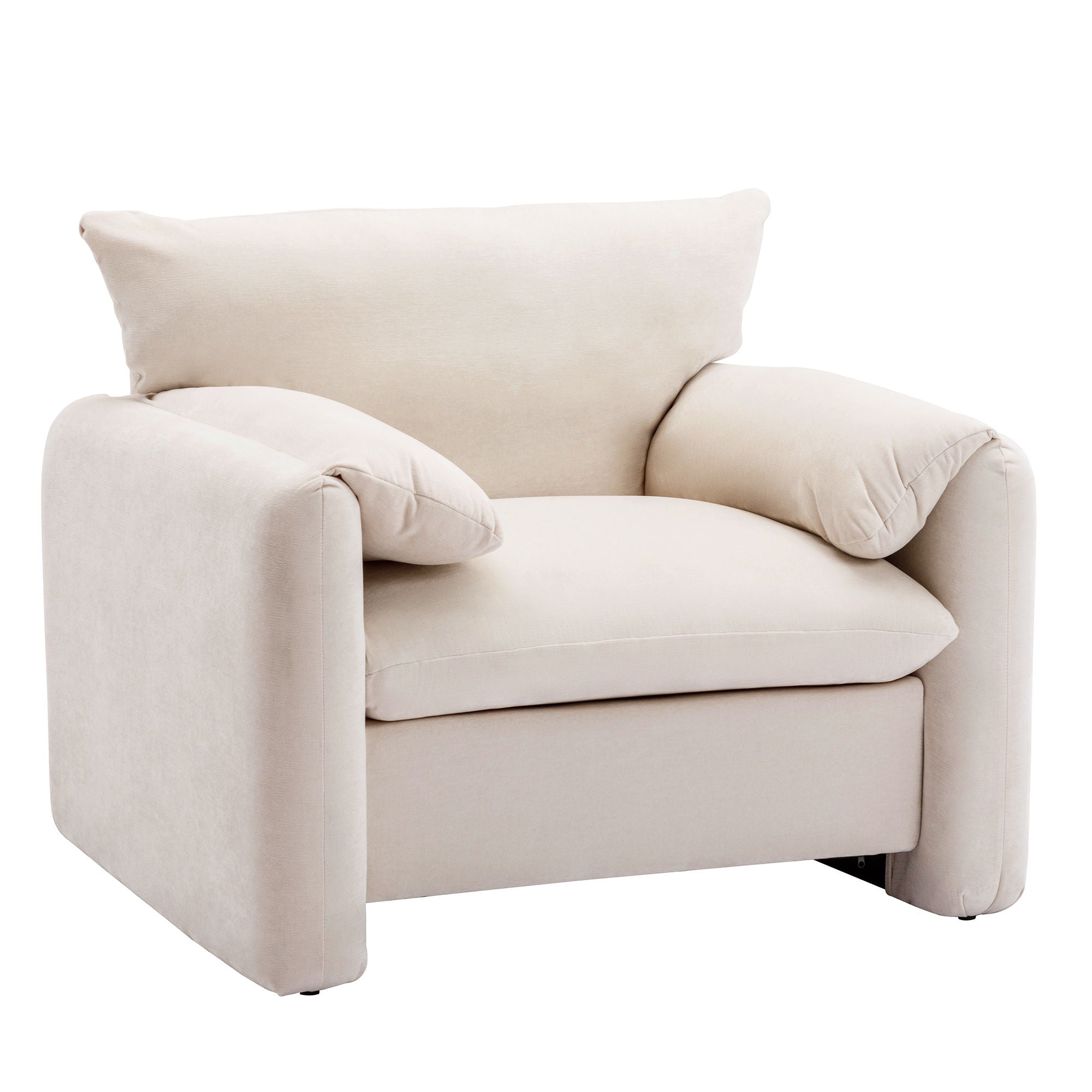 Modern Style Chenille Oversized Armchair Accent Chair Single Sofa Lounge Chair For Living Room, Bedroom