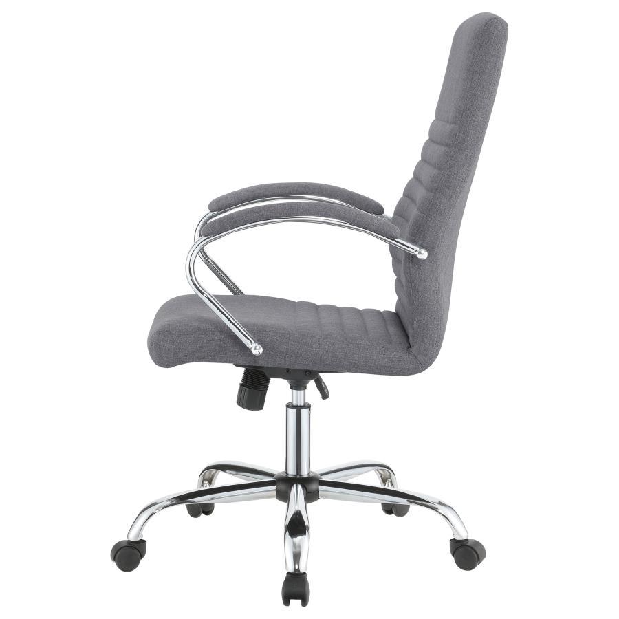 Abisko - Upholstered Adjustable Home Office Desk Chair - Gray