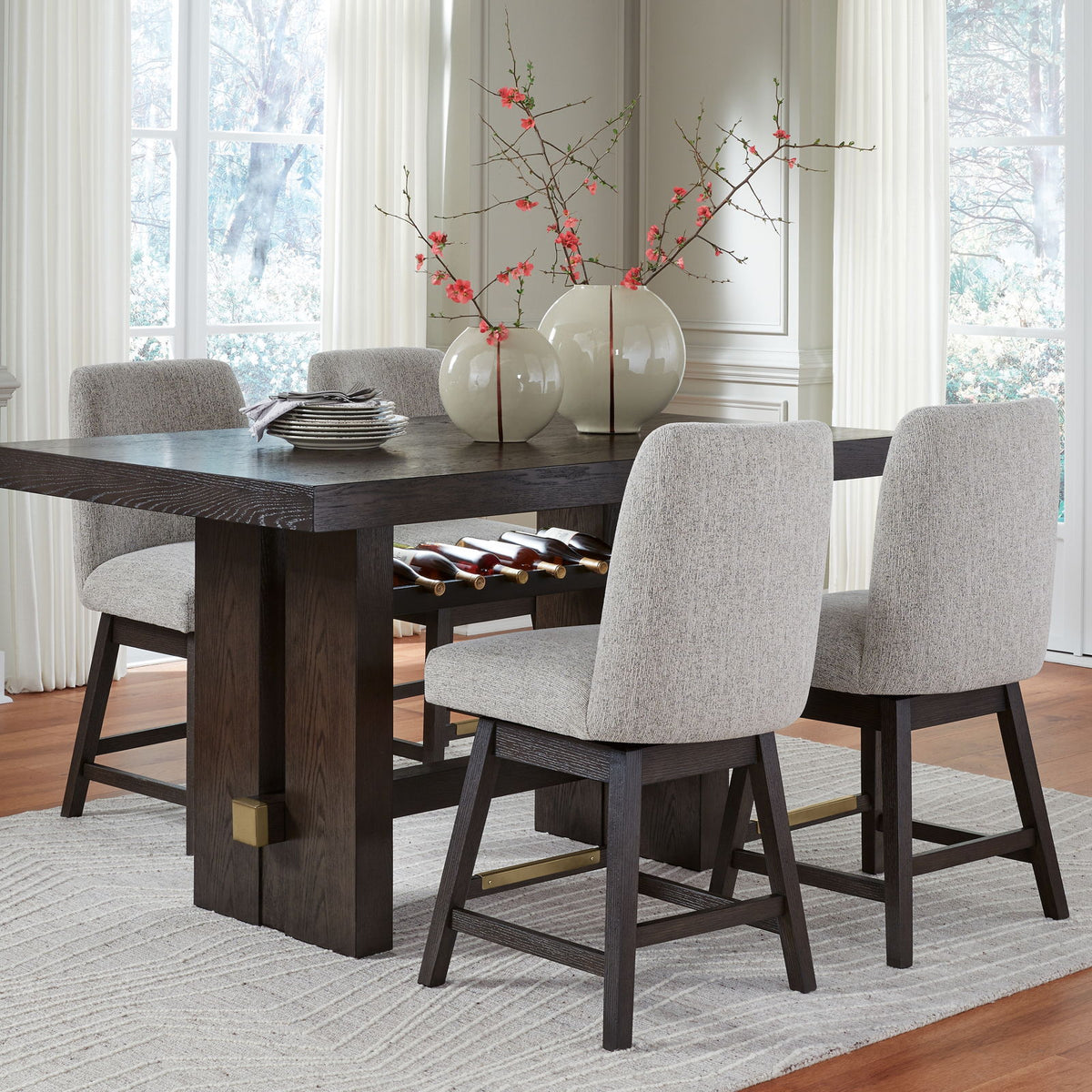 Burkhaus - Rectangular Counter Table Set - BEL Furniture