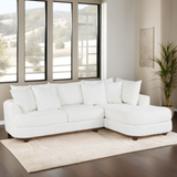 2 Piece Right Arm Facing Chaise Sectional by Sara Collections | Bel Furniture