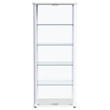Aero - 5-Shelf Display Curio Cabinet With Led Lighting by Coaster Fine Furniture | Bel Furniture