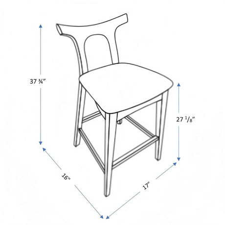 Hester - Upholstered, Square Bar Chair (Set of 2) - view 17