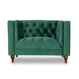 Evelyn - Mid-Century Modern Tufted Back Velvet Lounge Chair by Ashcroft Furniture | Bel Furniture