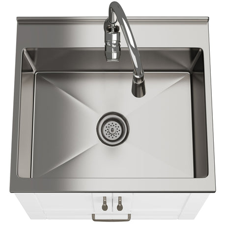 Reed - Deluxe Laundry Cabinet With Pull-Out Faucet And Stainless Steel Sink - view 34