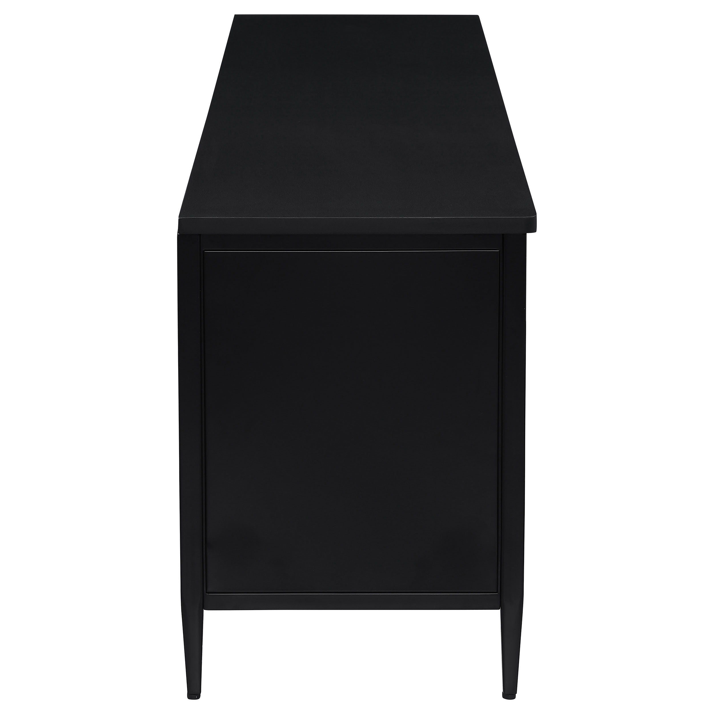 Amherst - 2-Door 70" Metal TV Stand Media Console - Black