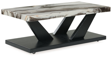 Cendill - Dark Brown / White / Black - Occasional Table Set (Set of 3) by Signature Design by Ashley® | Bel Furniture