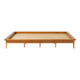 Carnival - King Platform Bed Frame - Caramel