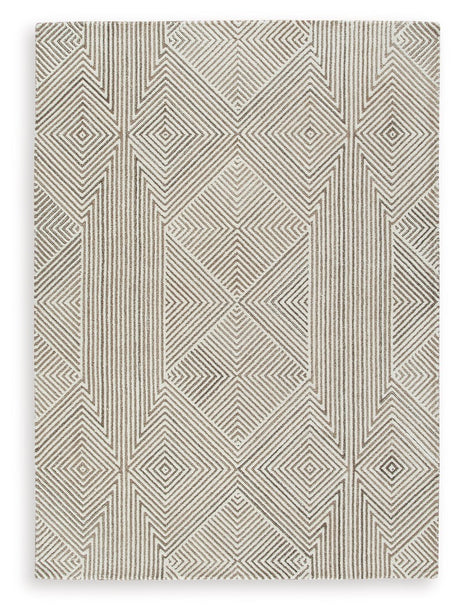 Jadott - Rug Beige 5' x 7' by Signature Design by Ashley® | Bel Furniture