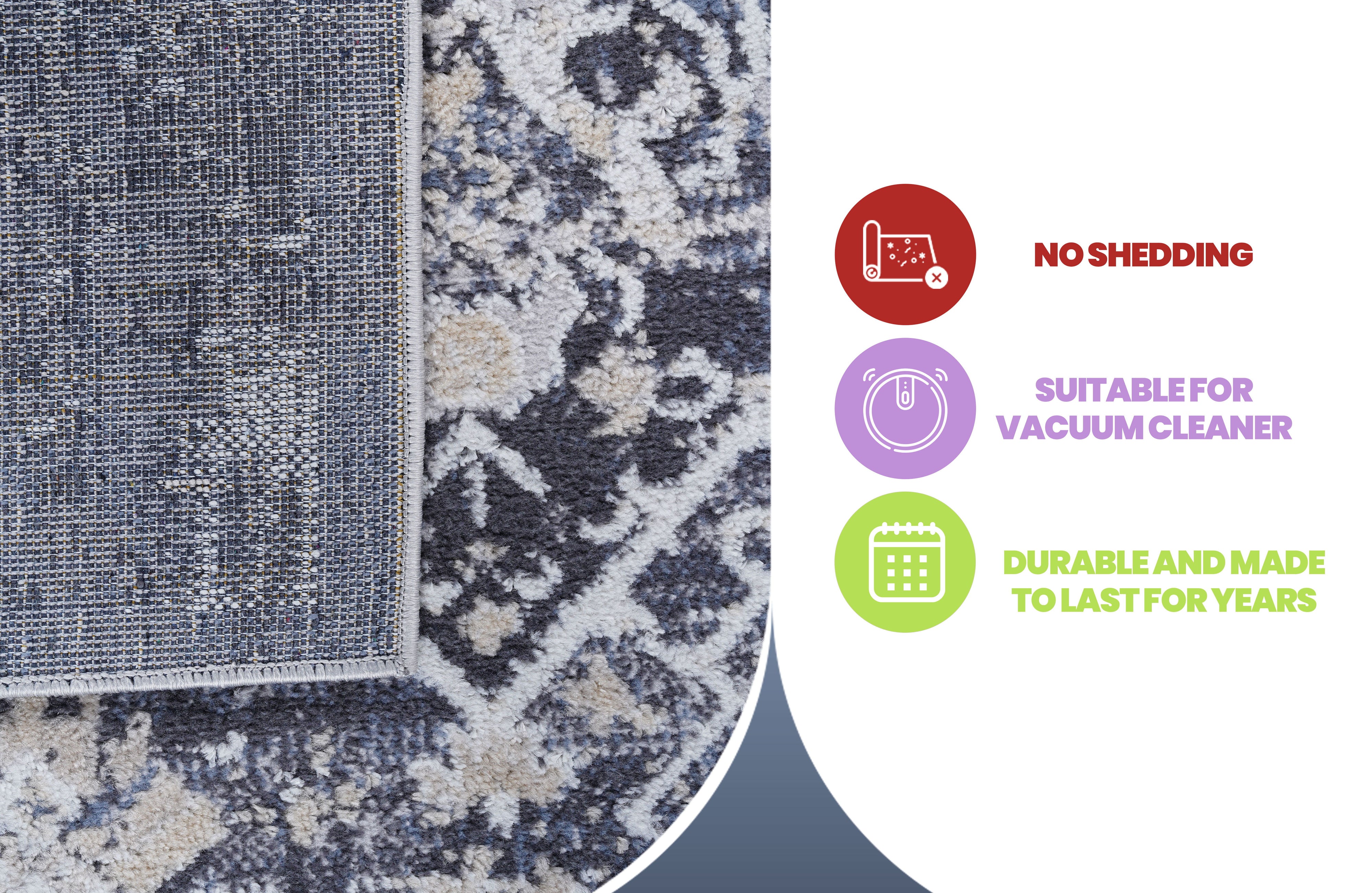 Traditional Non-Shedding Stylish And Stain Resistant Area Rug